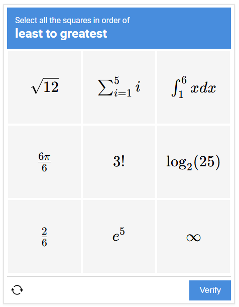 Example of neal.fun mathmatics challenge